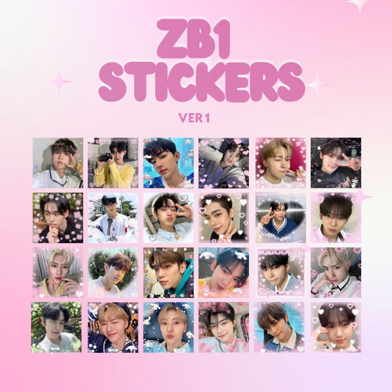 [90 ชิ้น] ZB1 ZEROBASEONE LOVE MAAIL สติ๊กเกอร์ FREBIESS สติ๊กเกอร์ DECO KPOP