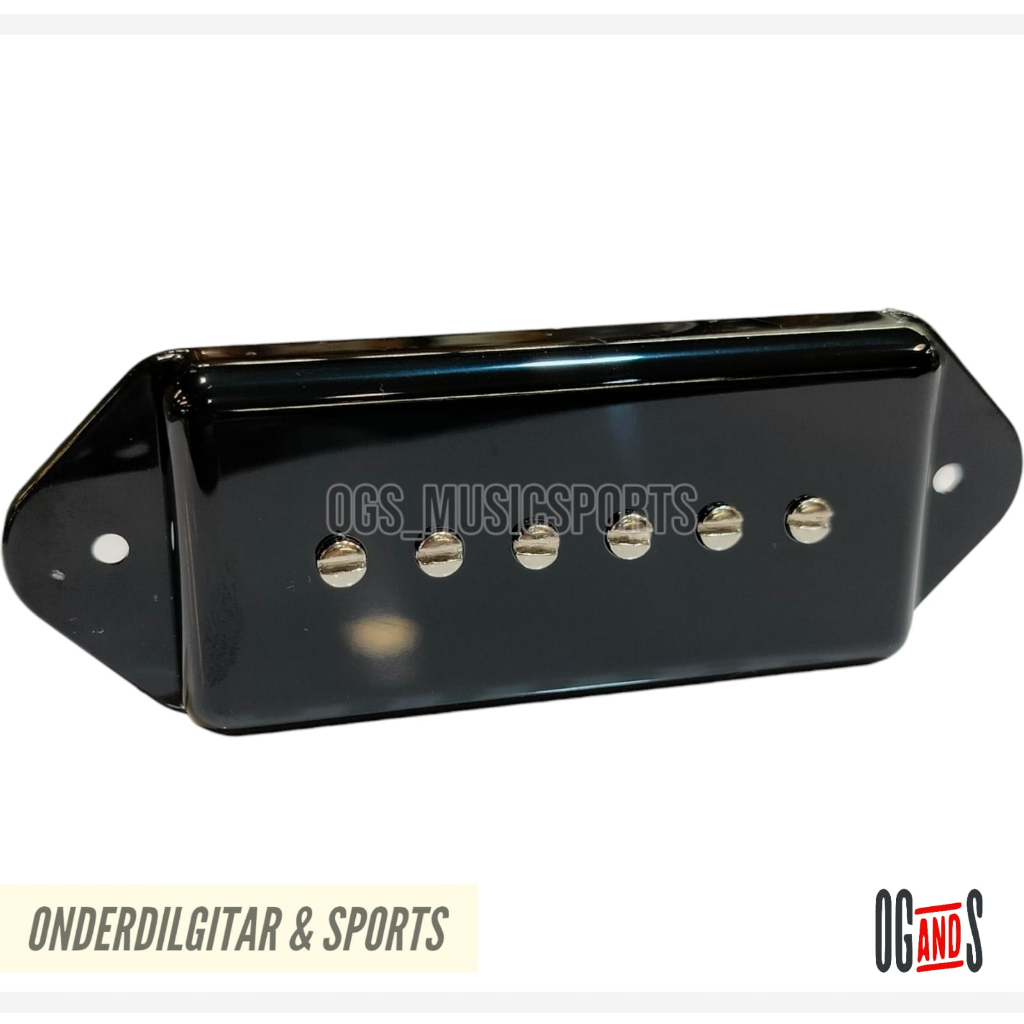 P90 Guitar Pickup Dog Ear รุ่น สีดํา