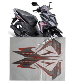 Hitam สติกเกอร์ติดตัวถัง สีดํา สําหรับ Honda Vario Techno 110 2009 2010