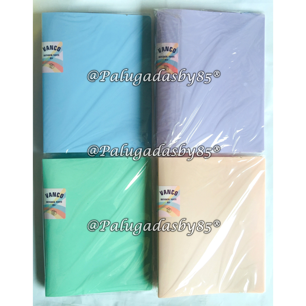 (1 ชิ้น) VANCO MB-B5 B5 แฟ้มสีพาสเทล / Vanco MB-1725-T B5 Transparent Binder Note / Vanco B5 MB B5 M