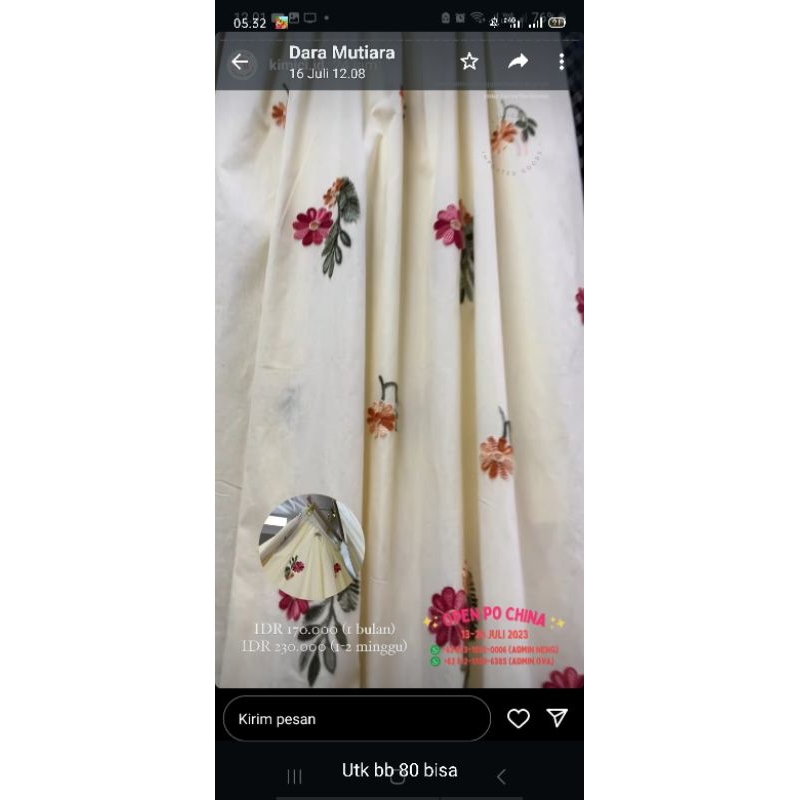 กระโปรง Bw darty syafitri