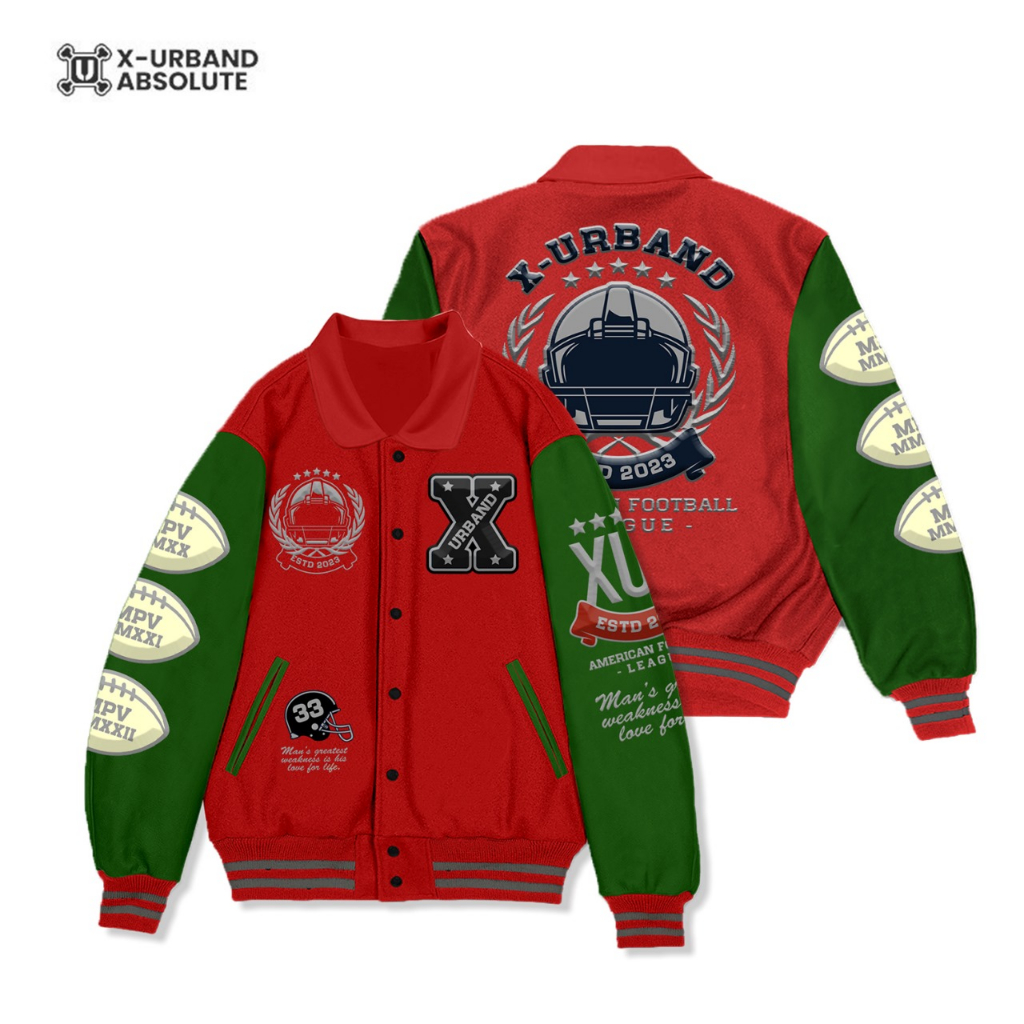 Dhozen Varsity American Football Fleece Combine Jacket A461