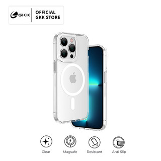 GKK Casing MAGSAFE iPhone SE 7 8 Plus X XR Xs Max 11 12 13 14 15 16 PRO MAX Magnetic Wireless Charging Case Anti Menguning