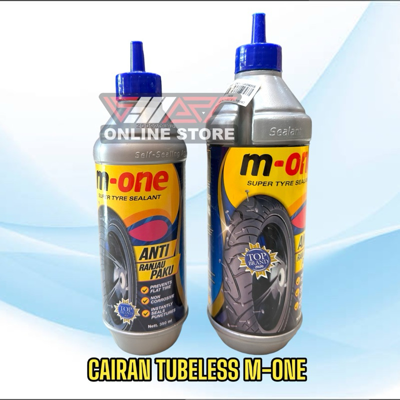 M-ONE TUBELESS LIQUID / SUPER TIRE SEALANT M ONE / ANTI-NAIL LIQUID