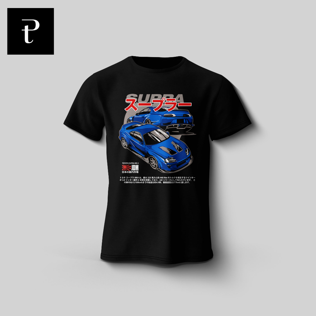 เสื้อยืดรถยนต์ TOYOTA SUPRA MK4 JDM TSHIRT