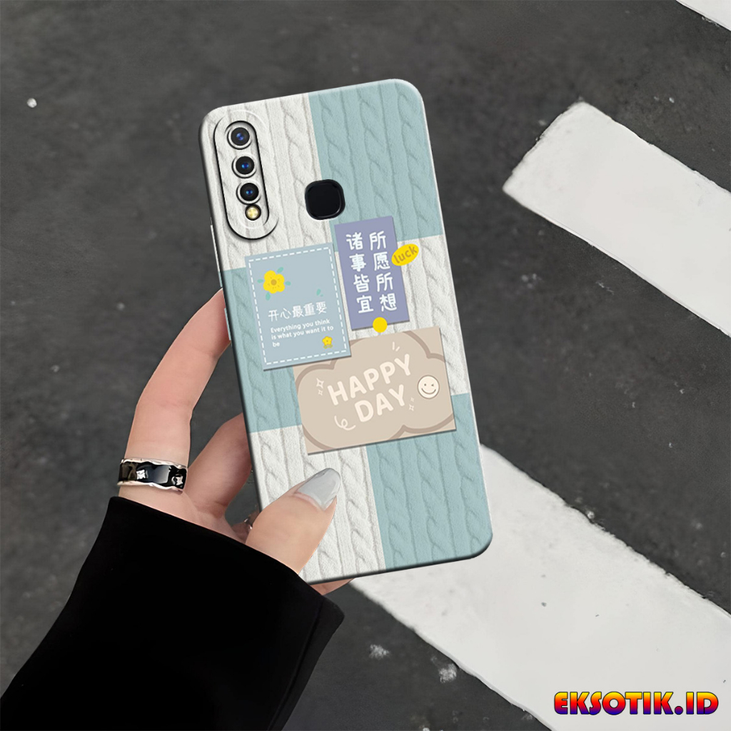 VIVO Y19 กรณี Eksotik.id VIVO Y19 ปลอก VIVO Y19 ซิลิโคนโทรศัพท์มือถือผิวอุปกรณ์เสริม VIVO Y19 Hardca