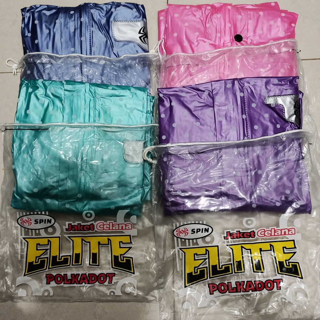 RK ผู้ใหญ่ Polka Dot เสื้อกันฝน SPIN ELITE SP 202 SPIN เสื้อกันฝน Polka Dot เสื้อกันฝน ELITE เสื้อกั