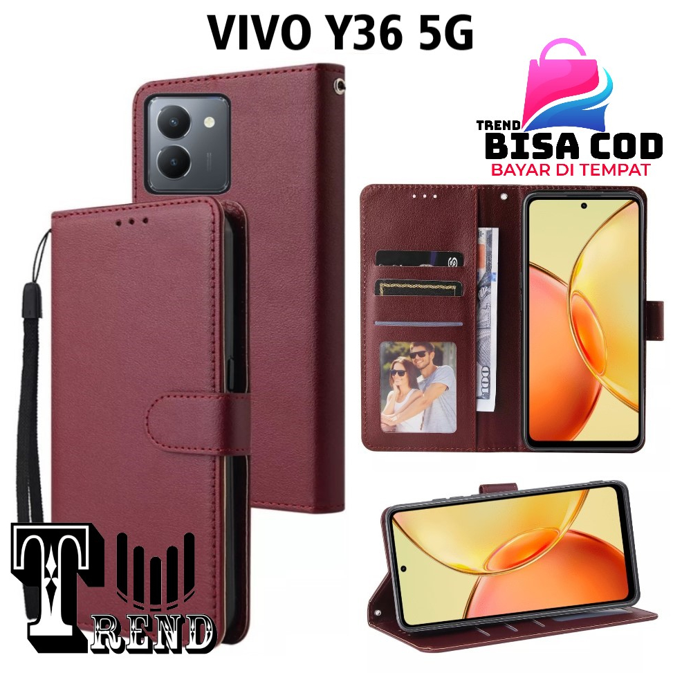 เคสหนัง FLIP VIVO Y36 5G - เคสหนังสําหรับ VIVO Y36 5G