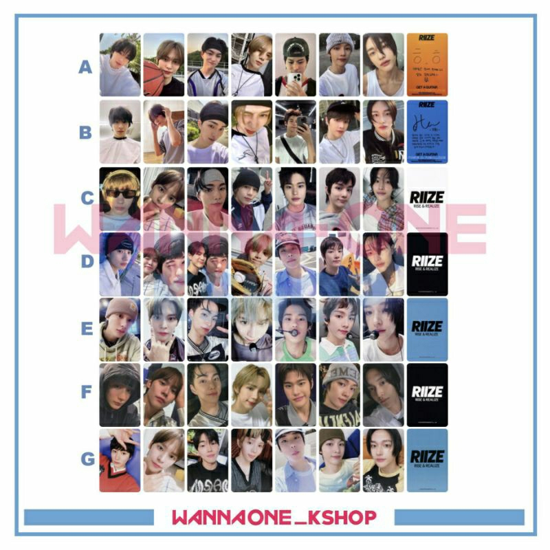 Photocard RIZE รับอัลบั้มกีตาร์ POB