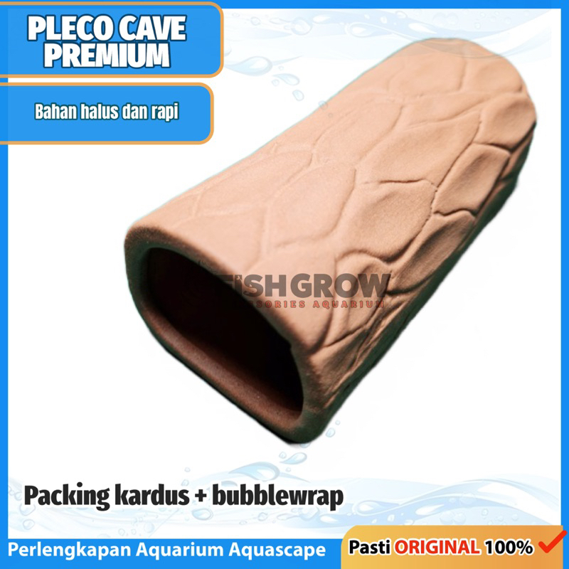 HIDING CAVE HOUSE GOA PLECO BRUSHMOUTH PREMIUM OVAL