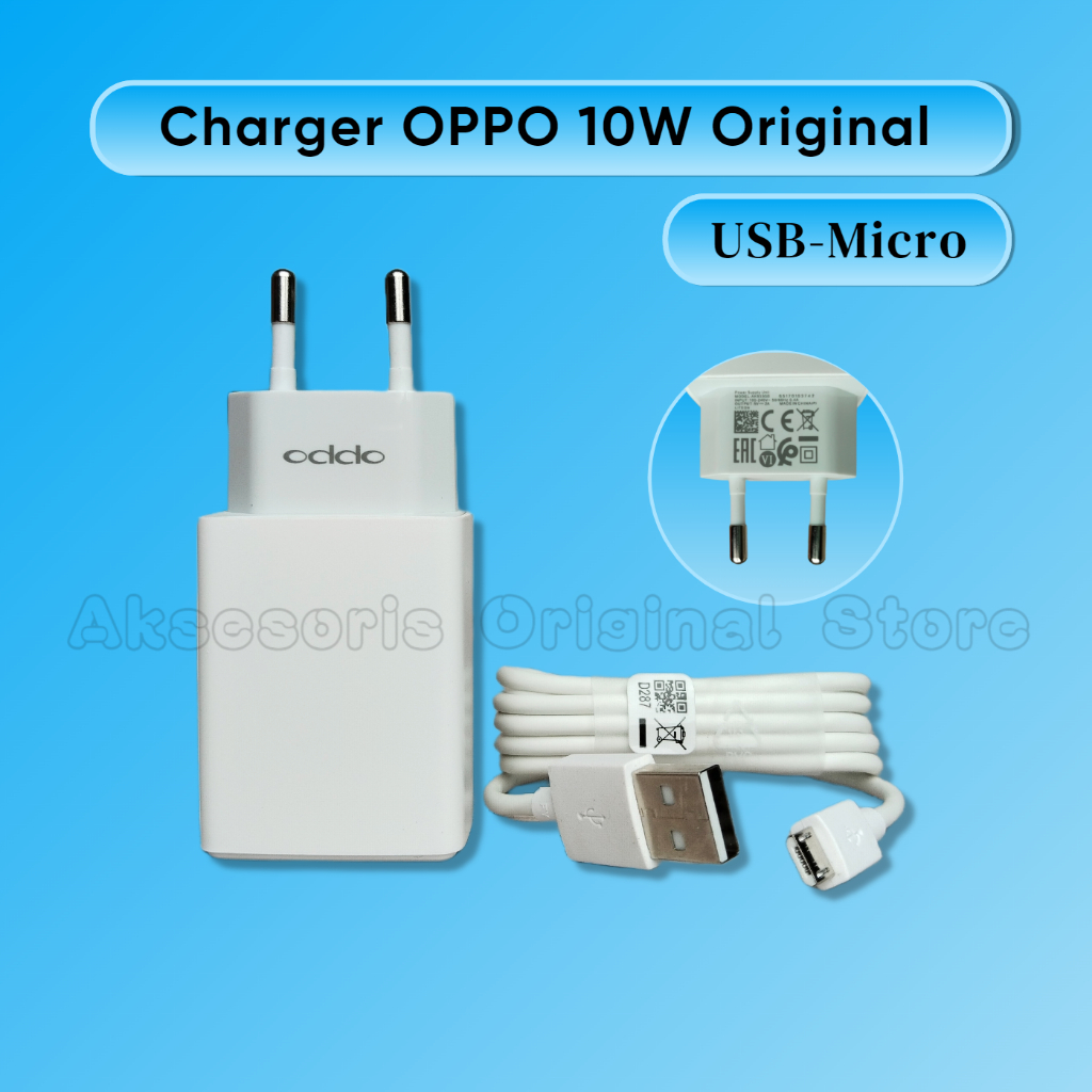 OPPO R1 MIRROR JOY FIND 5 A37 NEO N1 F1 U3 Charger ORIGINAL 100% 5V - 2A