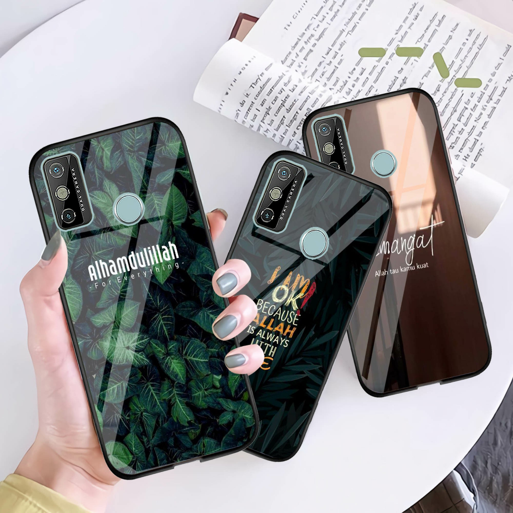 HP (U 065) Tecno Spark 6 Go Glass Softcase - Tecno Spark 6 Go Phone Case - เคส Tecno Spark 6 Go สวยๆ