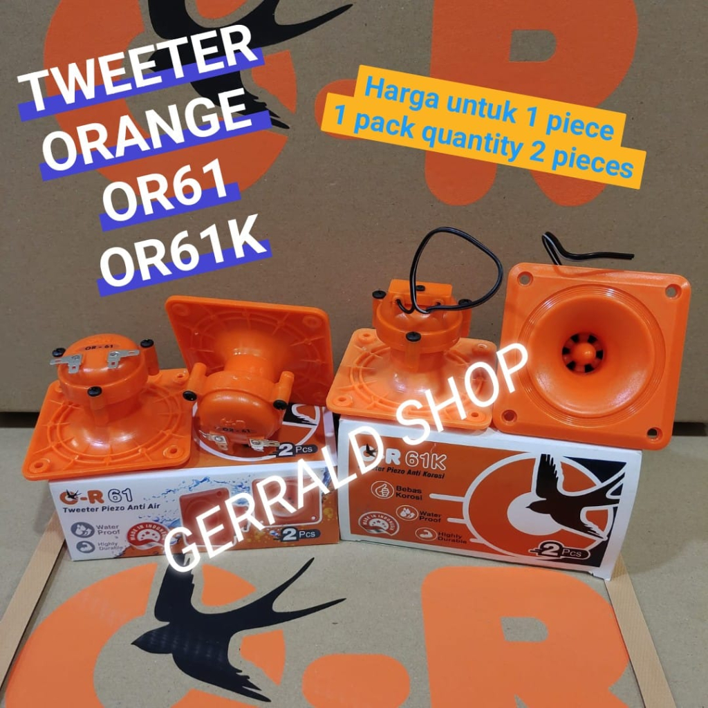 ORIGINAL ORANGE SWALLOW TWEETER OR61 หรือ 61K หรือ 61 K ANTI-CORROSI WATERPROOF