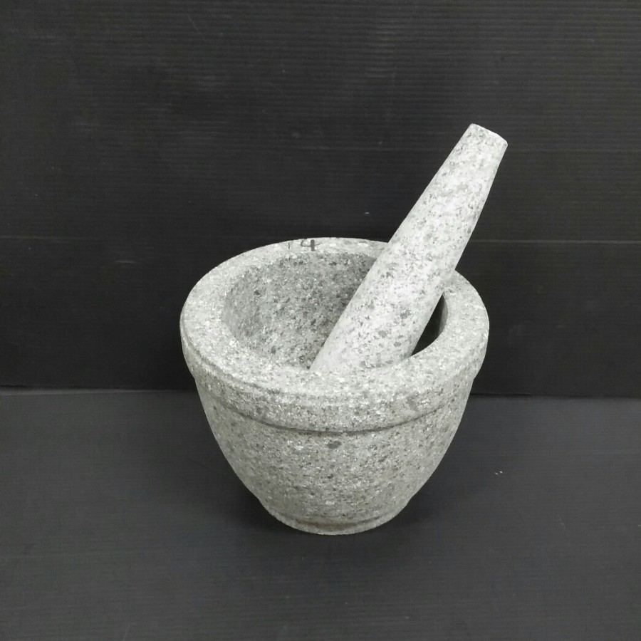 MINI STONE MORTAR PER SET - 14CM MINI STONE MORTAR PLUS CHILDRENS MORTAR