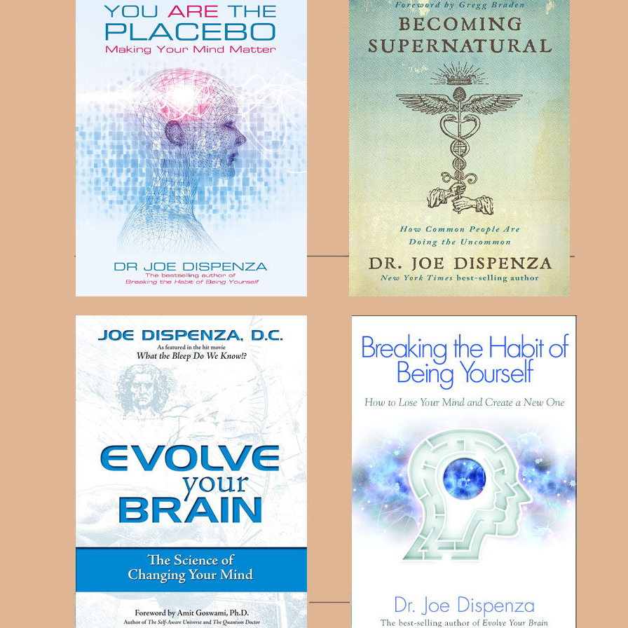 [ภาษาอังกฤษ] หนังสือ Dr Joe Disenza - You Are Placebo, Evolve Your Brain, Breaking The Habit, Becomi