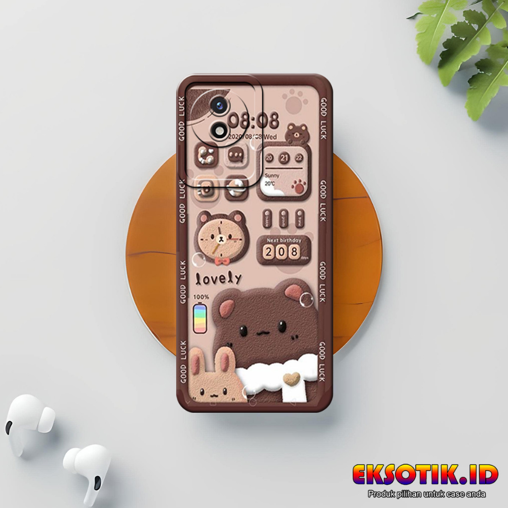 VIVO Y02T กรณี Eksotik.id VIVO Y02T ปลอก VIVO Y02T ซิลิโคนโทรศัพท์มือถือผิวอุปกรณ์เสริม Hardcase Sof