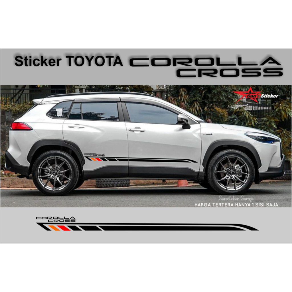 สติ๊กเกอร์ Toyota Corolla Cross 2023 อุปกรณ์เสริม Toyota Corolla Cross 2023