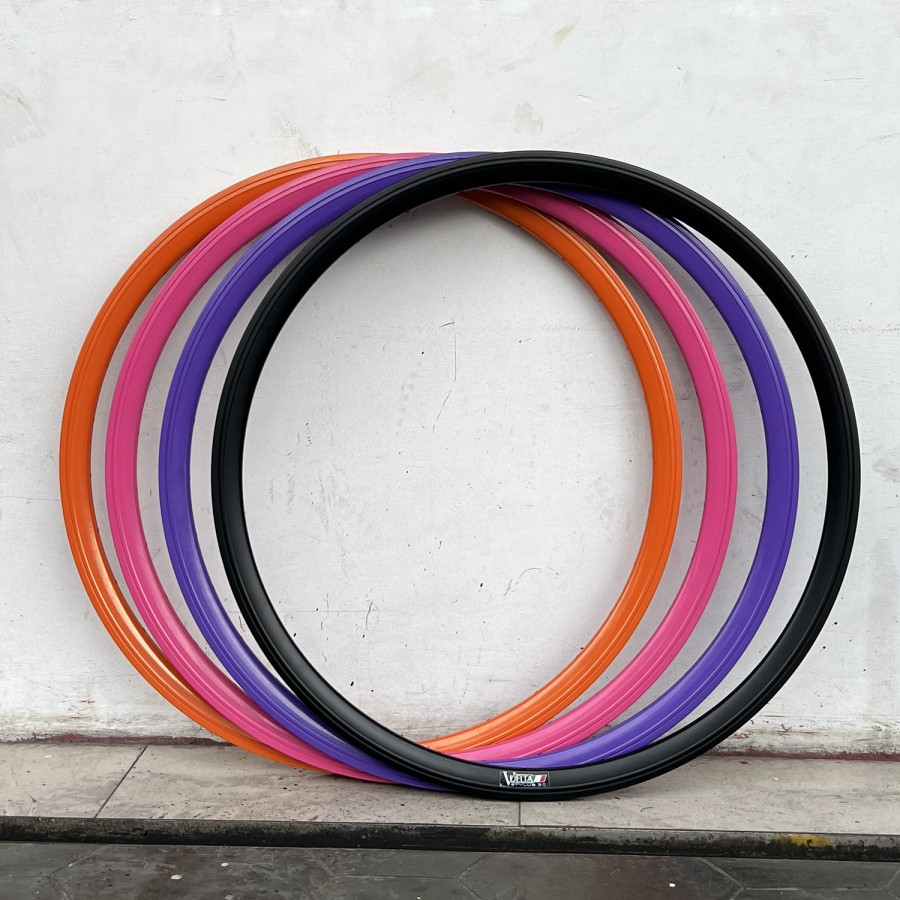 FIXIE RIMS 700C 32H VUELTA อิตาลี STYLUS 30 700 C 32 หลุมโลหะผสม