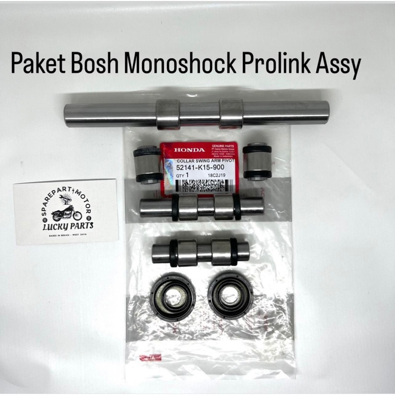 Bosh monoshock prolink assy Package + ส้อมแขนสวิงอาร์ม bosh สําหรับ honda CBR150 CB150R old led