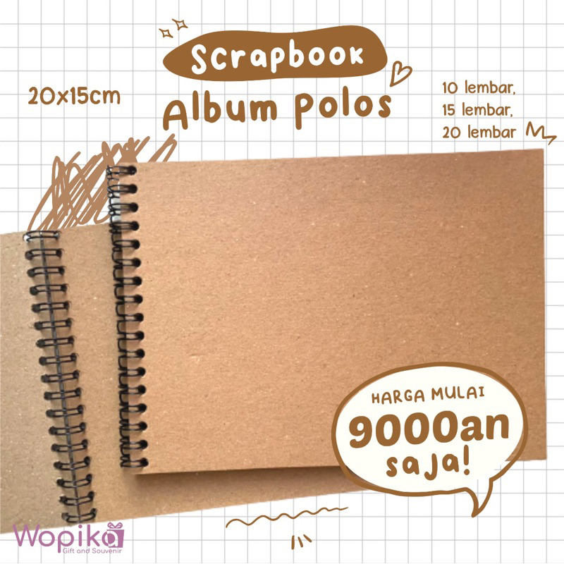 SCRAPBOOK A5 โปโล | อัลบั้ม สมุดภาพ แบบเรียบ | สมุดภาพสุนทรียศาสตร์ | อัลบั้มสมุดภาพวินเทจ