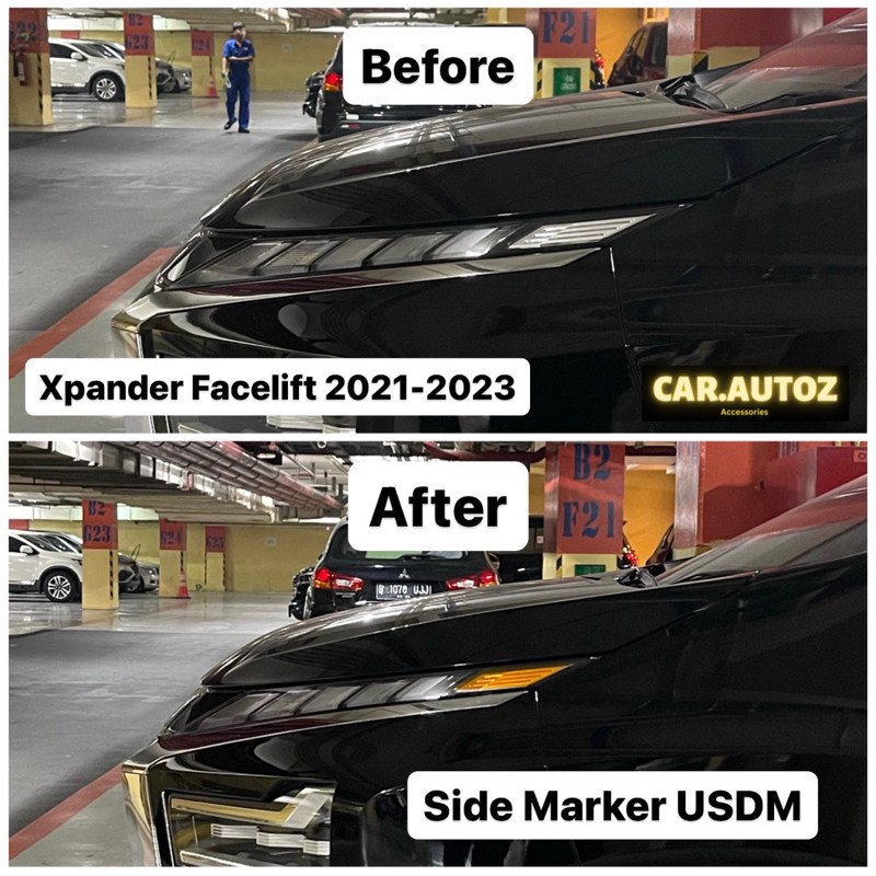Mitsubishi Xpander Facelift Orange Side Marker Sticker 2021-2023