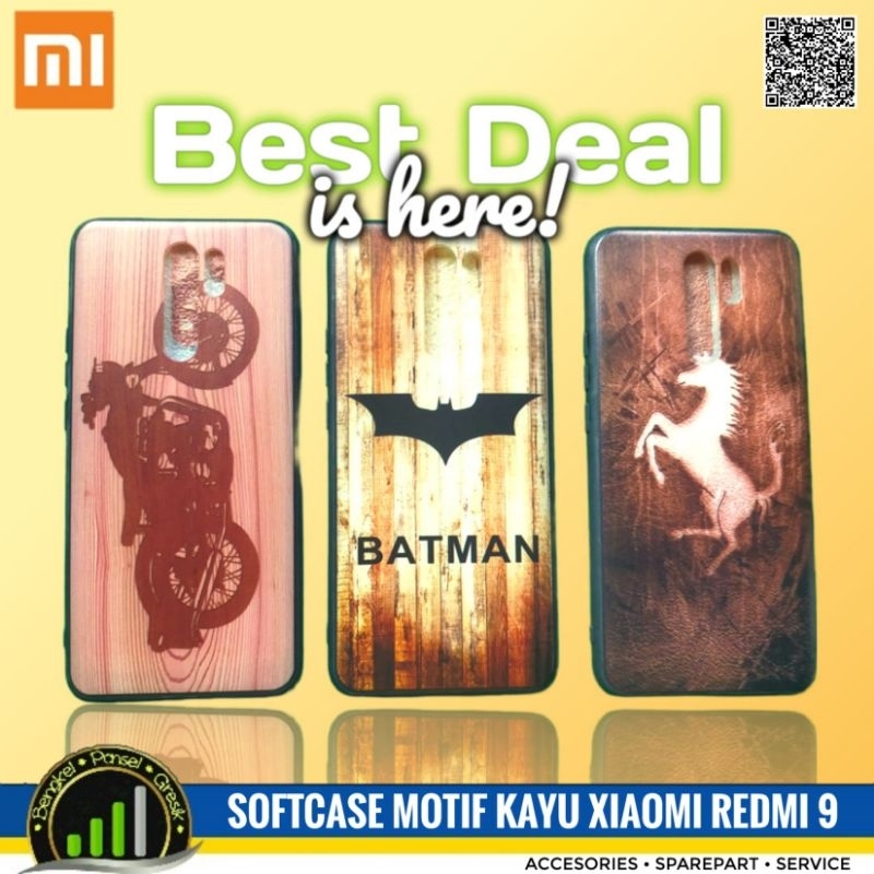 Xiaomi Redmi 9 Wood Motif Softcase
