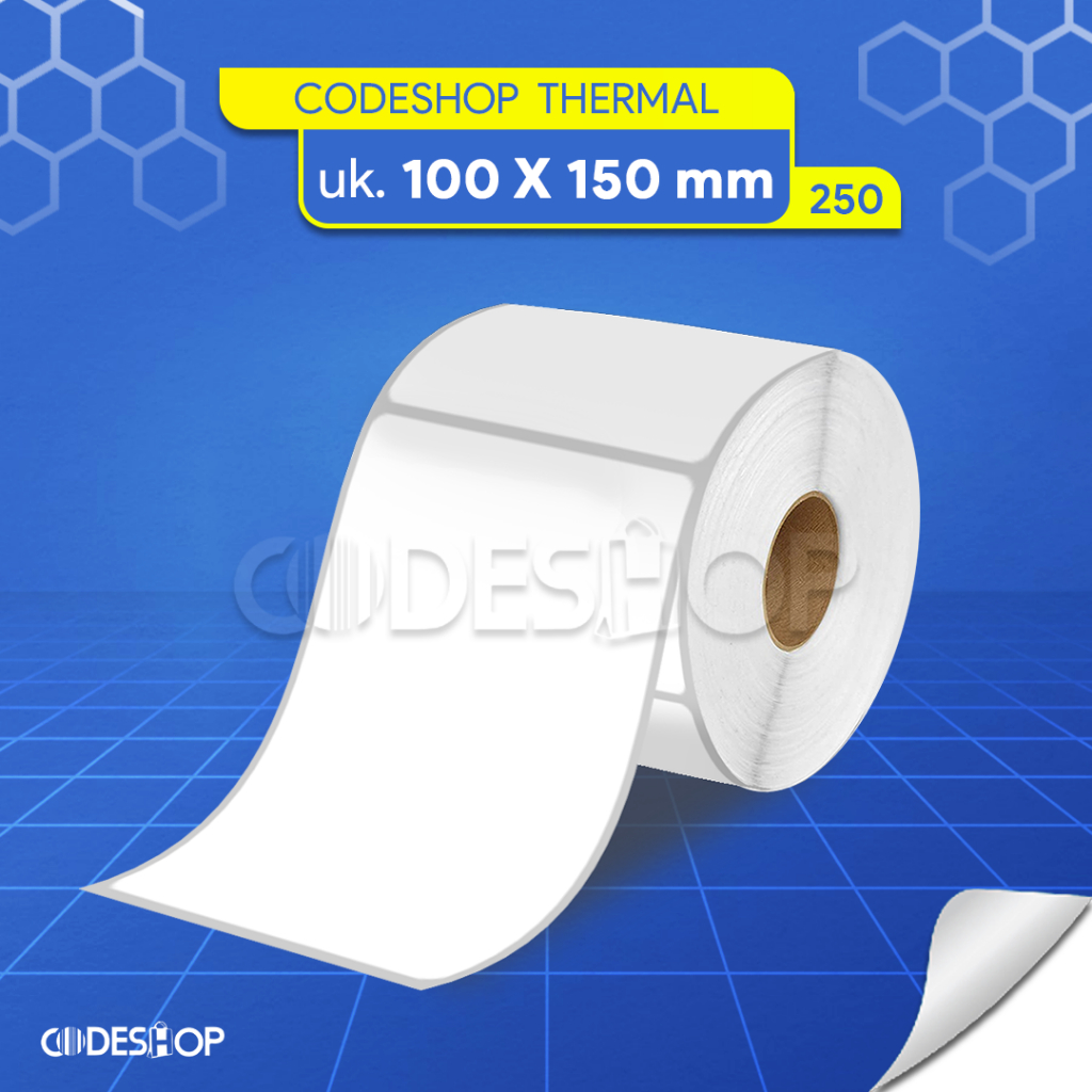 Thermal Label 100x150 mm Zebra Xprinter Barcode Printer Sticker