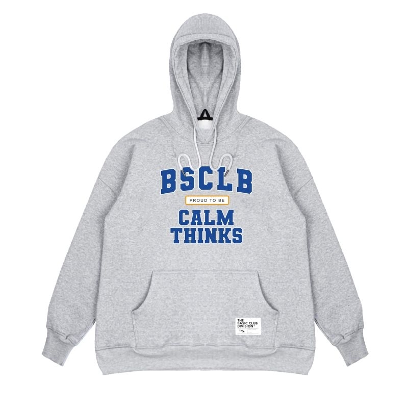 Westjava ORIGINAL FONT LOGO BASIC HOODIE PULLOVER || เสื้อฮู้ด BASIC CLUB สีเทา