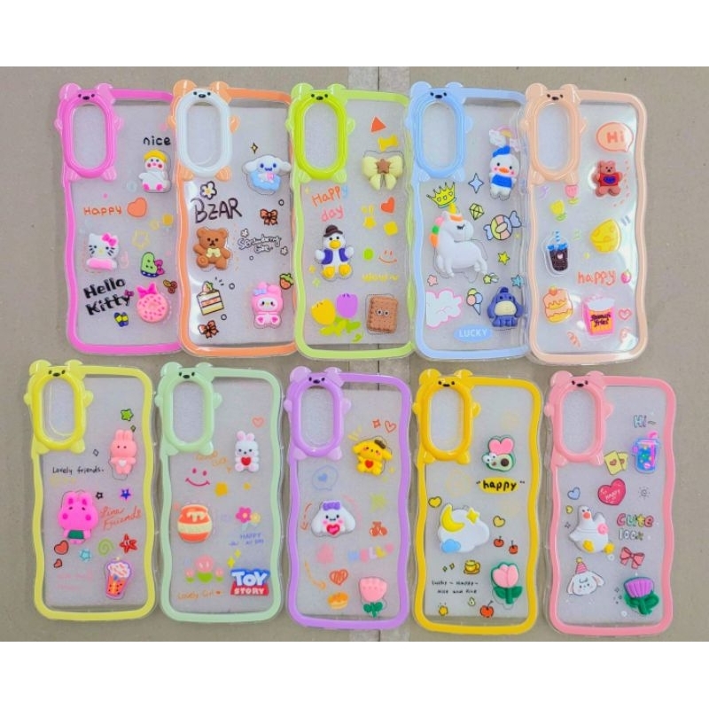 Samsung J2 Prime A03 Core A10 A20 A30 A23 A24 A50 A51 Softcase Curly Ribbon Phone Case Pikachu