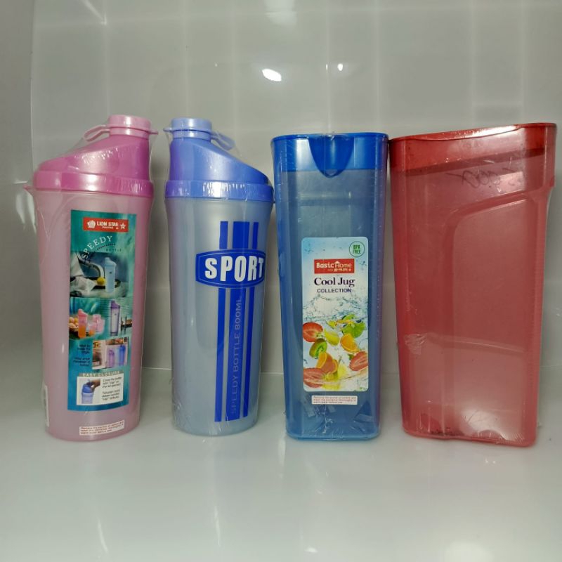 LION STAR DRINKING BOTTLE / NN-5 SPEEDY 800ML BOTTLE / BKK-4 OXIO COOL JUG 1.5LTR / SHINPO DRINKING 