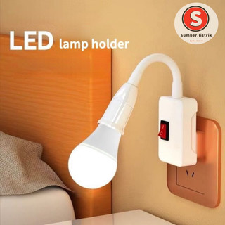 Fitting Flexible Fitting Lampu Flexible E27 Over Colok On/Off/Fitting lampu E27 kabel flexible colokan ke listrik Kualitas