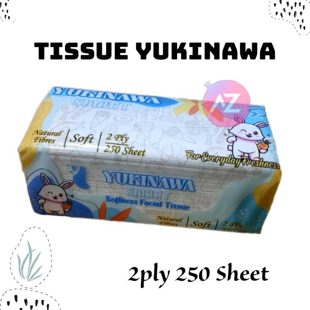 AZ TISSUE 250 แผ่น 2PLY FACIAL TISSUE SOFT FACIAL TISSUE