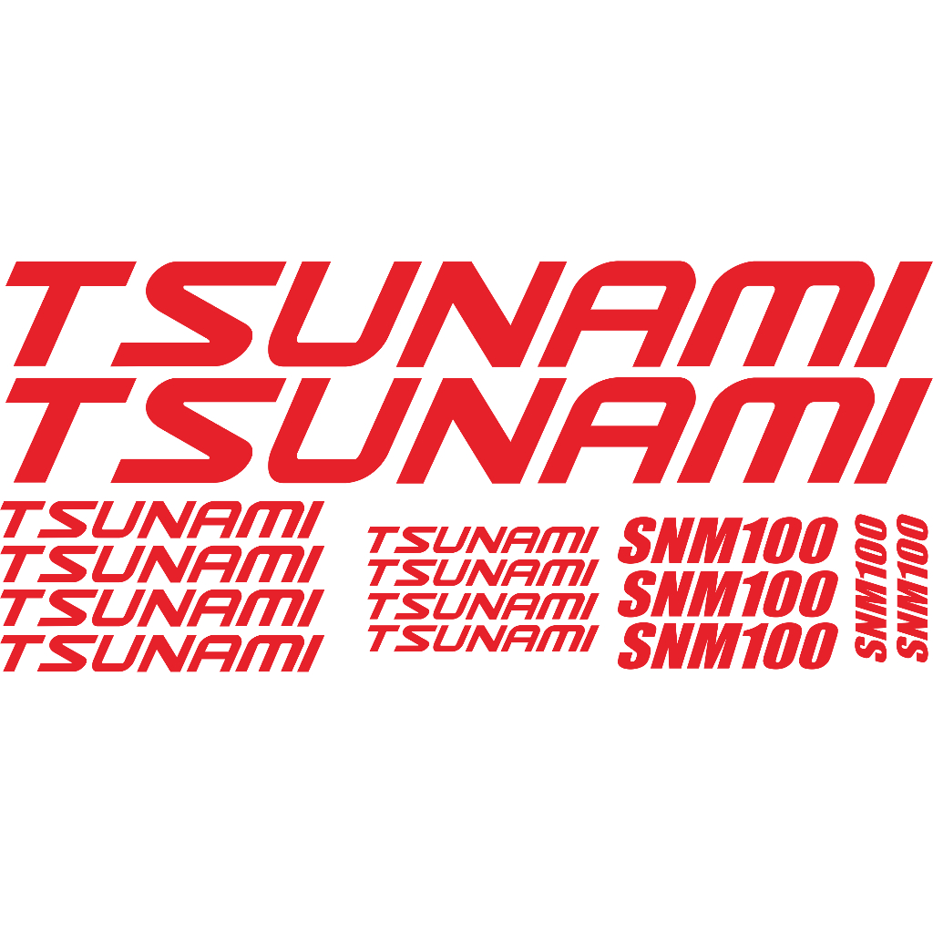 สติ๊กเกอร์ตัด tsunami SNM 100 สติ๊กเกอร์จักรยาน