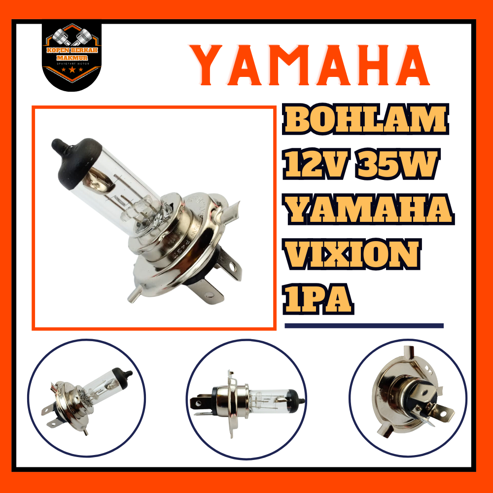 YAMAHA VIXION FRONT BULB 1PA | VIXION 12V 35W HEADLIGHT -1PA-H4314-00