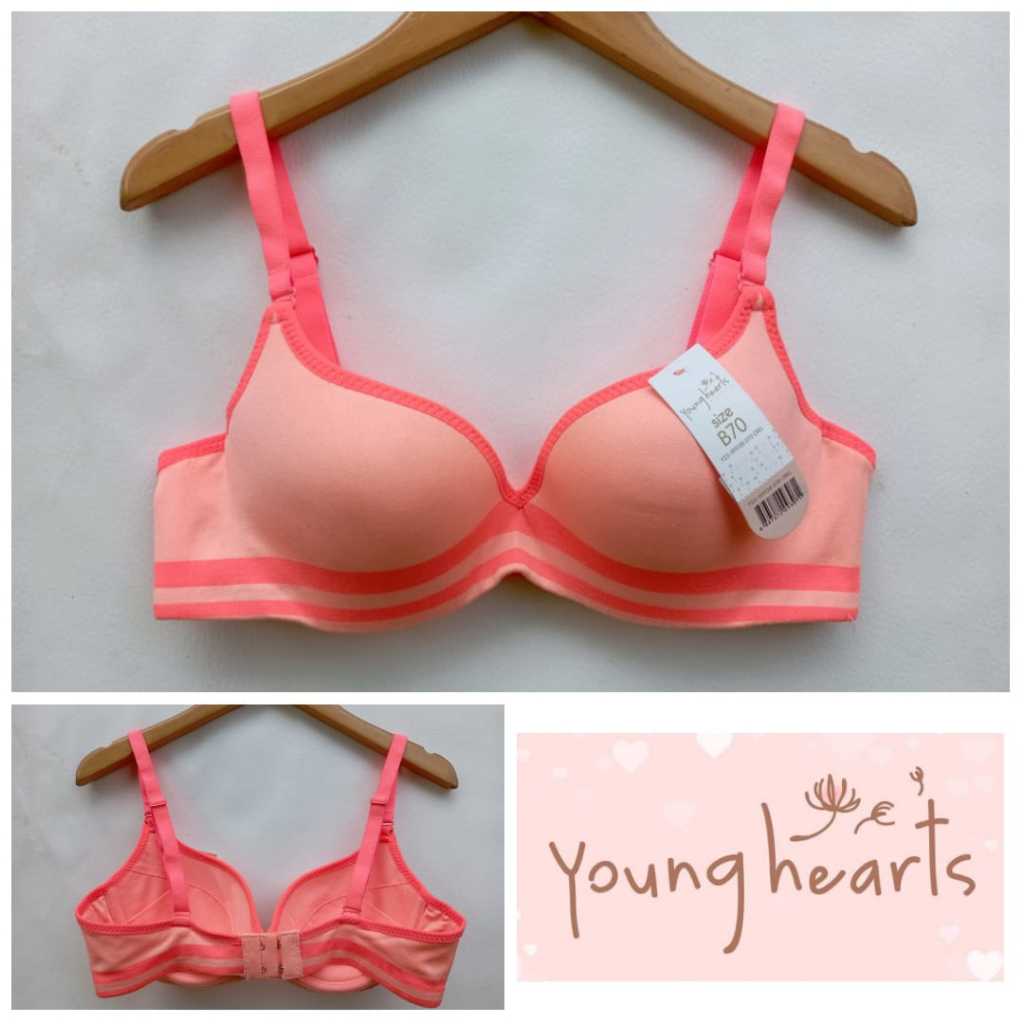 ! CODE BYH913 ORG Young Hearts Bra Size เท่านั้น 32B, 34B และ 36B