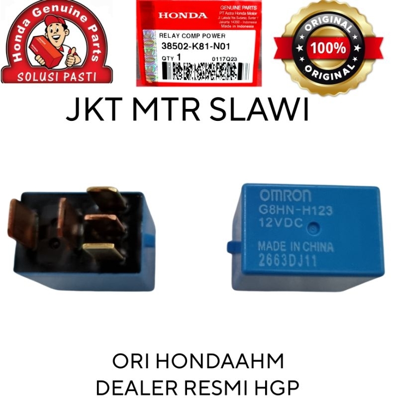 38502-K81-N01 รีเลย์ คอมพ์บีท f1 esp beat pop, eat eco, Beat street ahm original honda