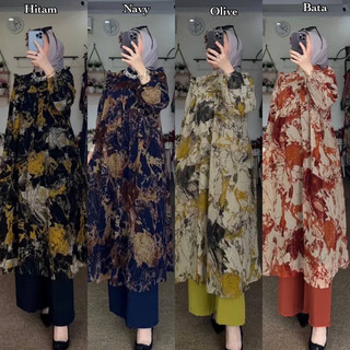 KHALISA SET TUNIK KULOT // Setelan wanita terbaru kekinian termurah