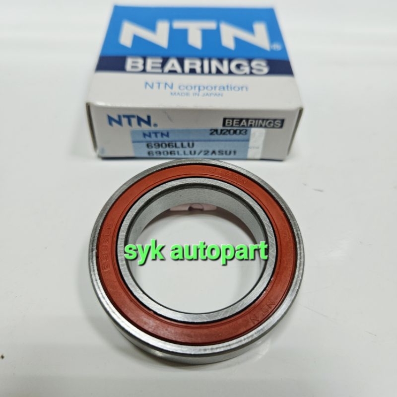 BEARING 6906 LLU NTN หมวกยาง DIMENSIONS ขนาด 30X47X9MM