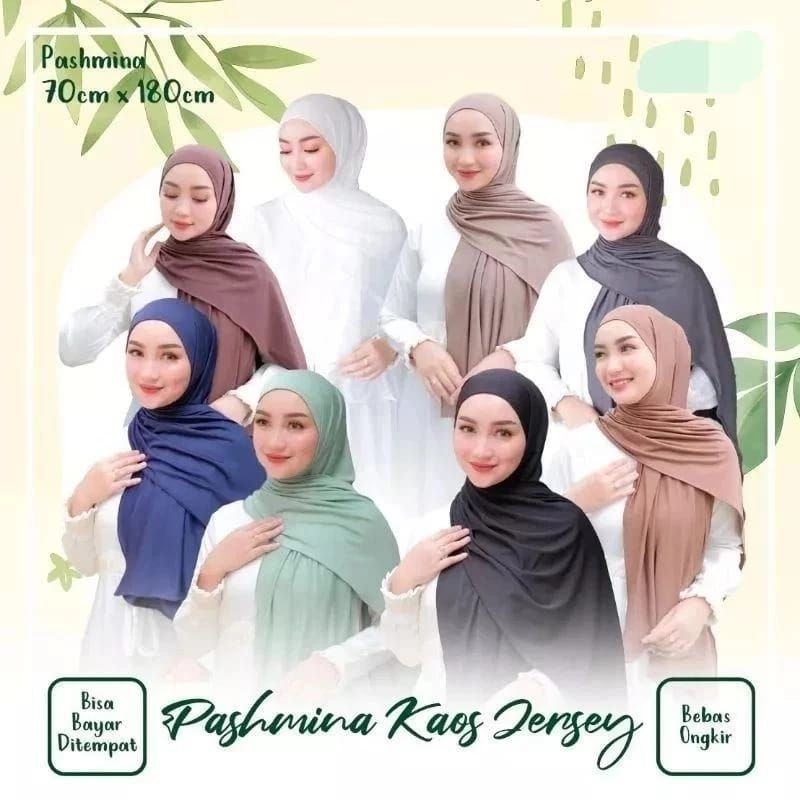 พรีเมี่ยม Pashmina Jersey Hijab Jersey Spandex Hijab