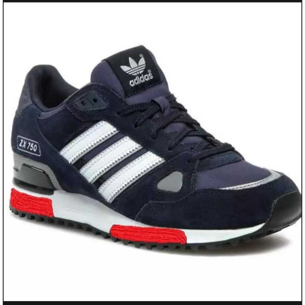 Hitam รองเท้ากีฬา ADlDAS_ZX750 CLOUD ADVANTAGE PLAIN BLACK SCHOOL รองเท้า GYM รองเท้ารองเท้าสบายๆรองเท้าผู้ชาย