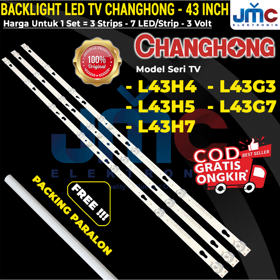 CHANONG 43 นิ้ว LED TV BACKLIGHT L43G3 L43G7 L43H4 L43H5 L43H7 43G3 43G7 43H4 43H5 43H7