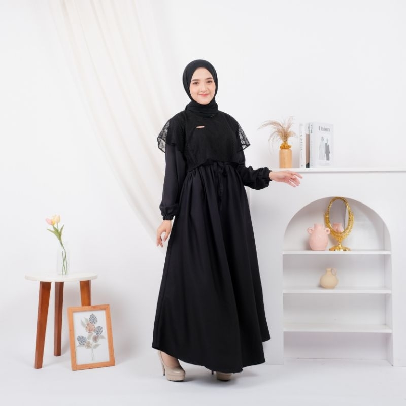 Gamis Lebara 2026 คําเชิญผู้หญิงหรูหราBju Moslemผู้ใหญ่ผู้หญิงGmisวัยรุ่นGas Gamos Longdress Gamos G
