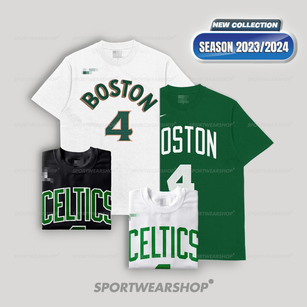 เสื้อบาสเก็ตบอลชายและหญิง เสื้อยืดบาสเก็ตบอล Boston Celtics JRUE HOLIDAY No. เสื้อยืดคุณภาพพรีเมี่ยม4ตัว