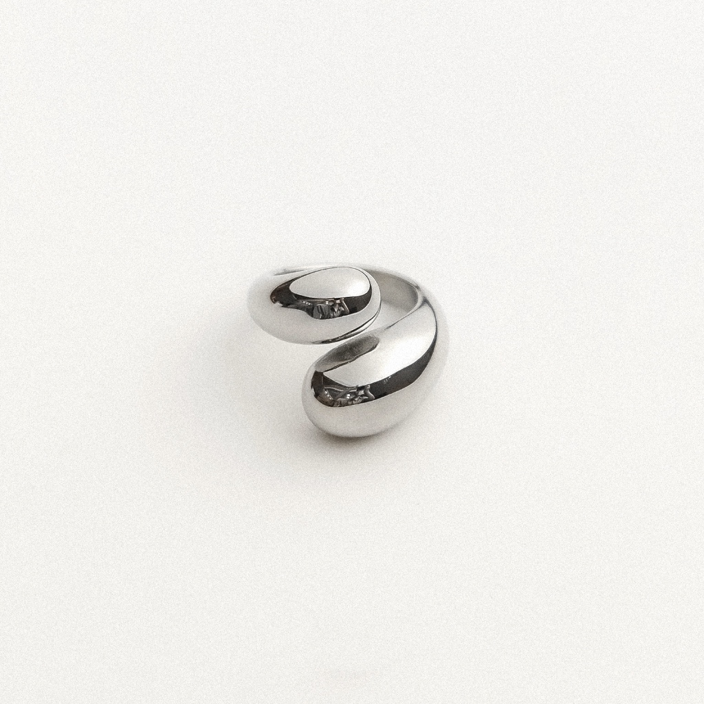 Arnaé Archive  แหวนโดมฟลูอิด แหวน Unisex สแตนเลส