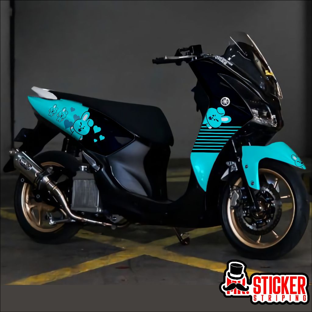 Yamaha lexi 125 decal สติ๊กเกอร์แบบกําหนดเองแบบเต็มตัว ออกแบบฟรี kooky motif