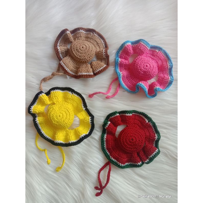 Hyl crushion - หมวกแมวถัก / หมวกบัคเกตสําหรับแมว