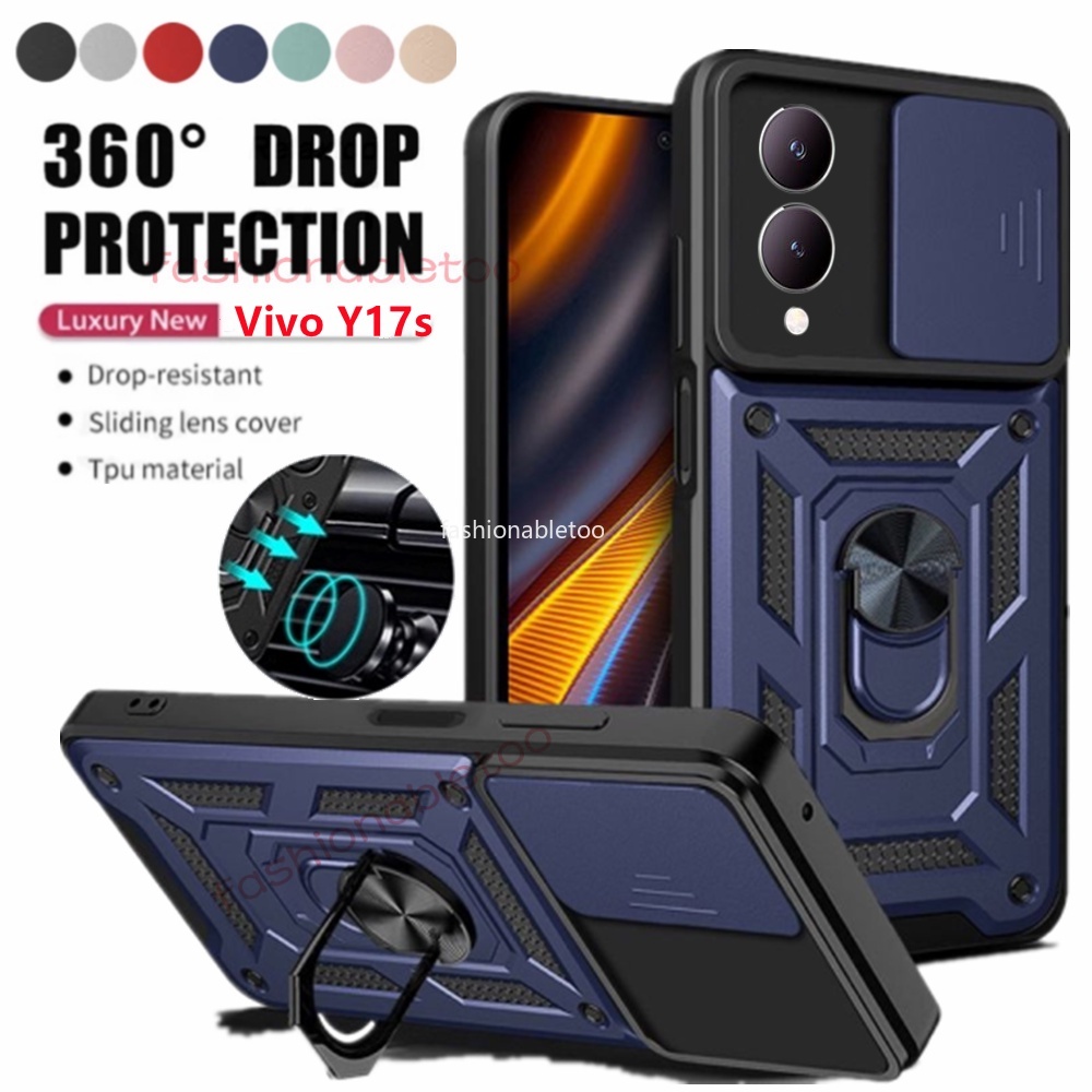 เคส Vivo Y17S เคส Softcase SLIDE ARMOR เคสป้องกันกล้อง เคส Hp Vivo Y17S