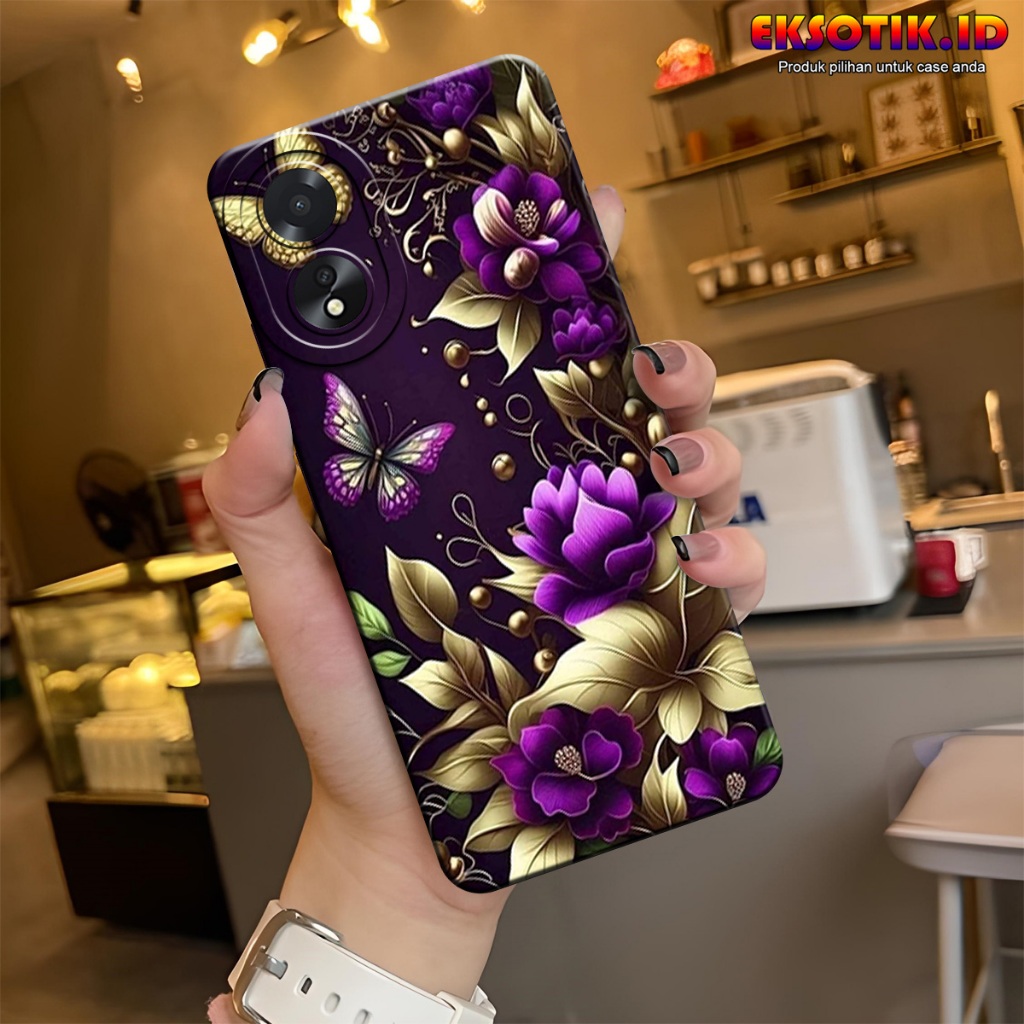 OPPO A18 / OPPO A38 Case Eksotik.id OPPO A18 / OPPO A38 Casing Skin Handphone Silicone OPPO A18 / OP