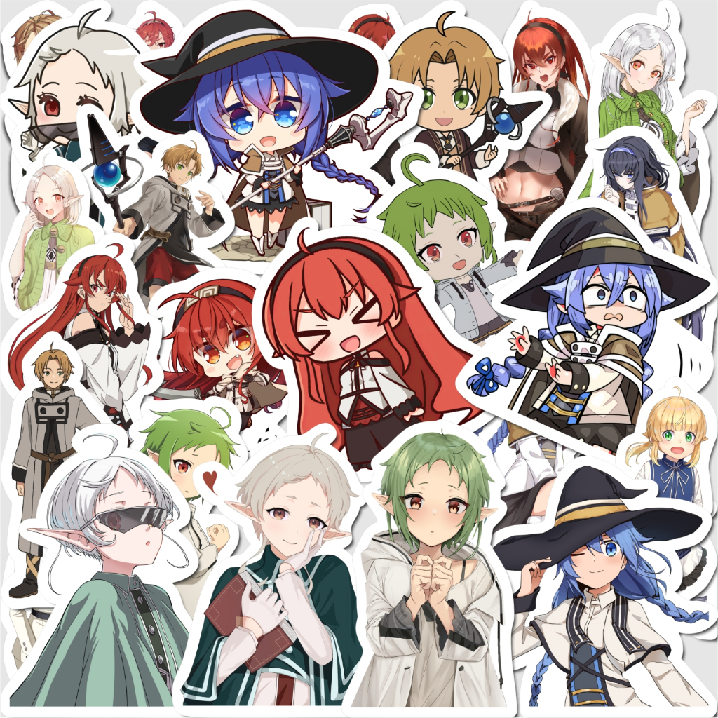 Aesthetic Sticker Mushoku Tensei Paper ไวนิลสติ๊กเกอร์กันน้ําแล็ปท็อปกระเป๋าเดินทาง Journal Book Cover
