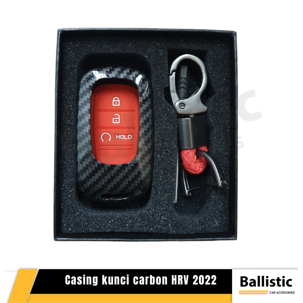 HRV 2022-2025 กล่องกุญแจรีโมทรถยนต์คาร์บอน